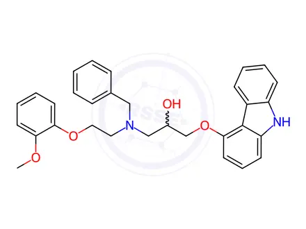 Chemical structure of Carvedilol Impurity C