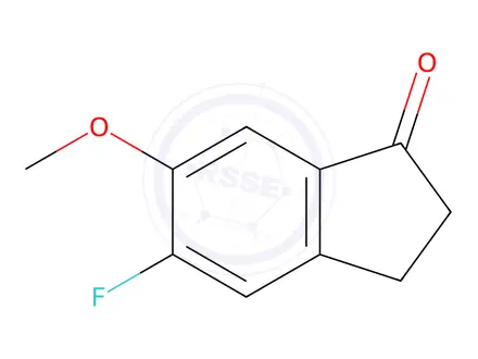 Chemical structure of 5-Fluoro-6-methoxy-indan-1-one