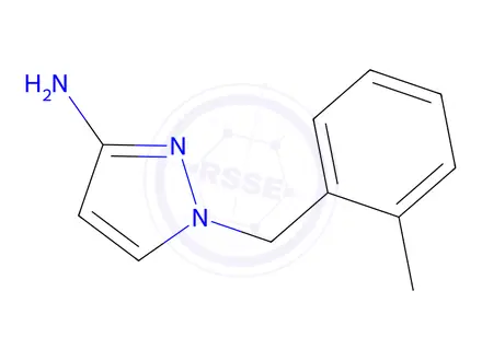 Chemical structure of 1-[(2-Methylphenyl)methyl]-1H-pyrazol-3-amine