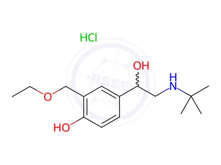 Chemical structure of Levalbuterol Related Compound E HCl