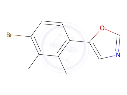 Chemical structure of 5-(4-Bromo-2,3-dimethylphenyl)oxazole