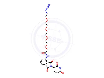 Chemical structure of Pomalidomide-PEG4-N3
