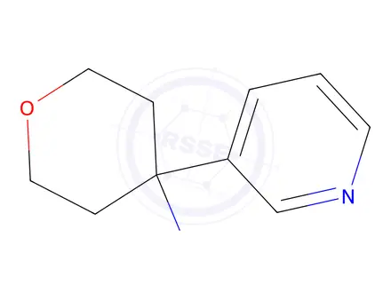 Chemical structure of Tetrahydro-4-(3-pyridinyl)-2H-pyran-4-amine