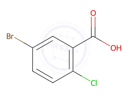 Chemical structure of 5-Bromo-2-chlorobenzoic acid