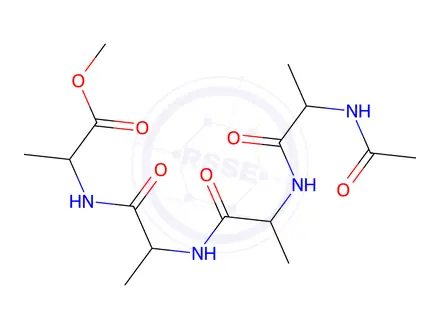 Chemical structure of Ac-Ala-Ala-Ala-Ala-OMe