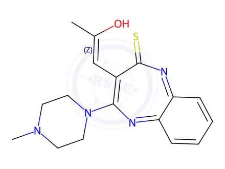 Chemical structure of Olanzapine Thiolactam Impurity