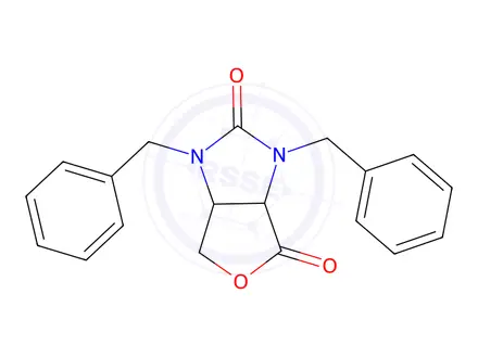 Chemical structure of 1,3-Dibenzyldihydro-1H-furo[3,4-d]-imidazole-2,4-(3H, 3aH)dione