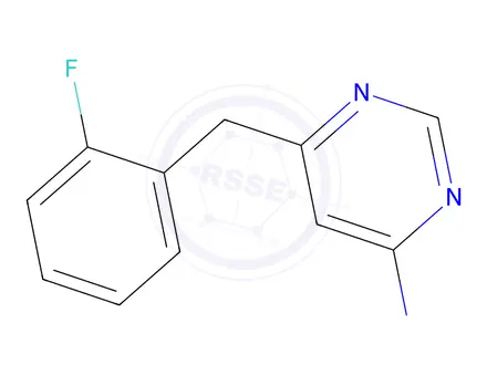 Chemical structure of 6-[(2-fluorophenyl)methyl]pyrimidin-4-amine