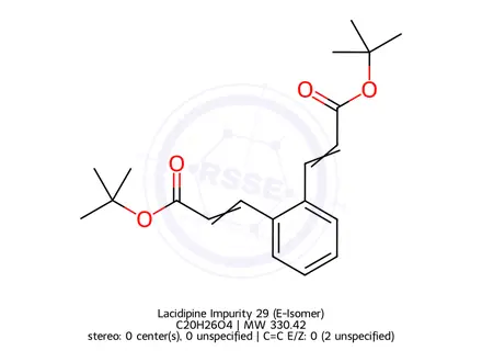 Chemical structure of Lacidipine Impurity 29 (E-Isomer)