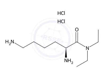 Chemical structure of L-Lysine Diethylamide Dihydrochloride