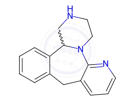 Chemical structure of N-Desmethylmirtazapine in methanol