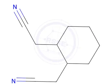 Chemical structure of 2,2'-(trans-cyclohexane-1,2-diyl)diacetonitrile