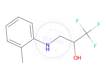 Chemical structure of 1,1,1-trifluoro-3-[(2-methylphenyl)amino]propan-2-ol