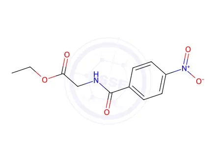 Chemical structure of Ethyl 2-[(4-Nitrobenzoyl)Amino]Acetate