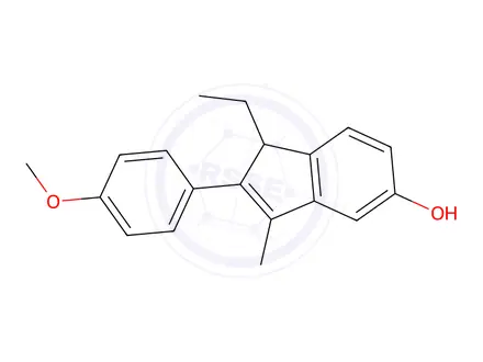Chemical structure of indenestrol B 4'-monomethyl ether