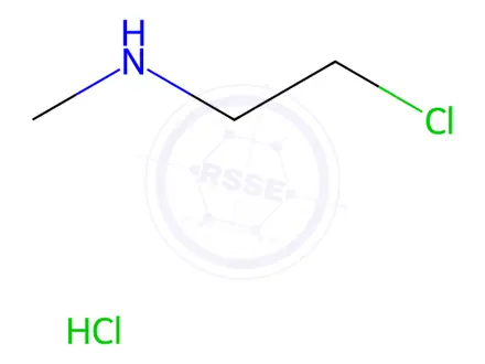 Chemical structure of 2-Methylaminoethyl Chloride(Hydrochloride)