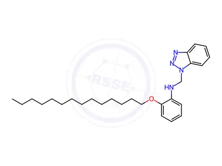 Chemical structure of N-(1H-Benzotriazol-1-ylmethyl)-2-(tetradecyloxy)aniline