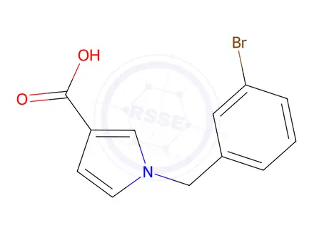 Chemical structure of 1-[(3-bromophenyl)methyl]-1h-pyrrole-3-carboxylic acid