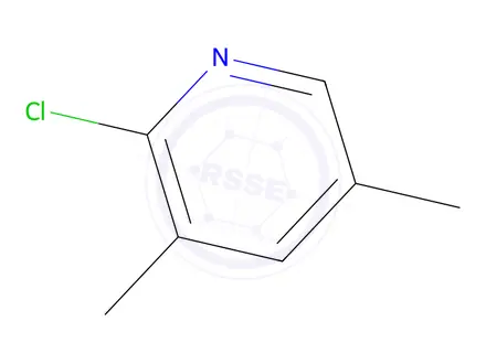 Chemical structure of 2-chloro-3,5-dimethylpyridine