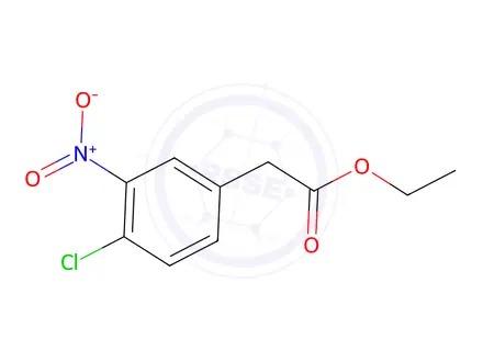 Chemical structure of Ethyl 2-(4-chloro-3-nitrophenyl)acetate