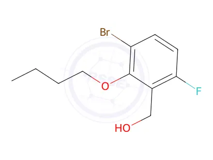 Chemical structure of (3-Bromo-2-butoxy-6-fluorophenyl)methanol