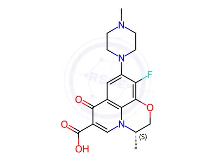 Chemical structure of Levofloxacin Impurity 119