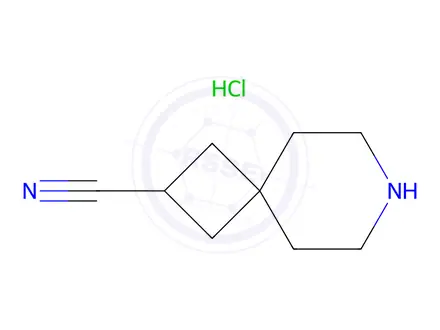 Chemical structure of 7-Azaspiro[3.5]Nonane-2-carbonitrile hydrochloride