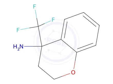 Chemical structure of 4-(Trifluoromethyl)chroman-4-amine