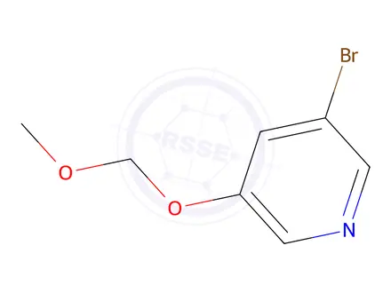 Chemical structure of 3-Bromo-5-(methoxymethoxy)pyridine