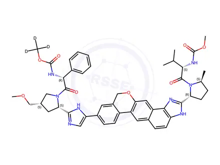 Chemical structure of Velpatasvir D3