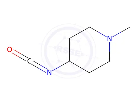 Chemical structure of Piperidine, 4-isocyanato-1-methyl-