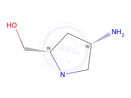 Chemical structure of 2-Pyrrolidinemethanol,4-amino-1-methyl-,(2S-cis)-(9CI)