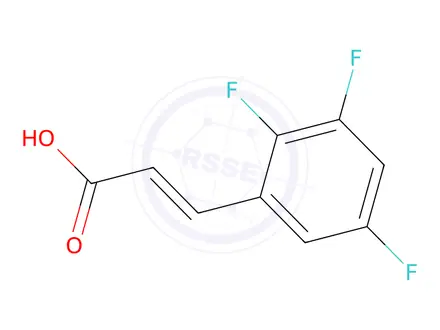 Chemical structure of 3-(2,3,5-Trifluorophenyl)acrylic acid