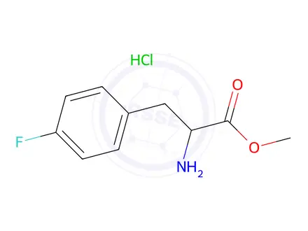 Chemical structure of H-p-Fluoro-DL-Phe-OMe · HCl