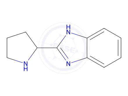 Chemical structure of 2-pyrrolidin-2-yl-1h-benzimidazole dihydrochloride