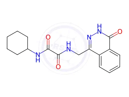 Chemical structure of N1-Cyclohexyl-N2-((4-oxo-3,4-dihydrophthalazin-1-yl)methyl)oxalamide