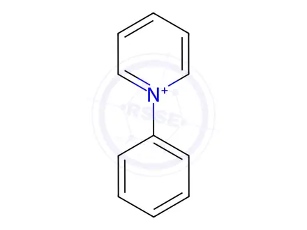 Chemical structure of Pyridinium, 1-phenyl-