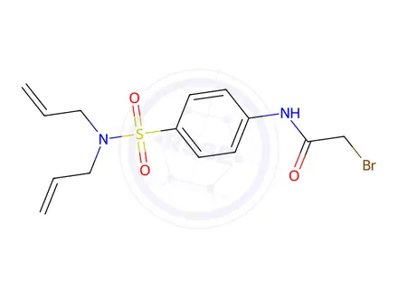 Chemical structure of 1138445-73-4 2-Bromo-N-{4-[(diallylamino)sulfonyl]-phenyl}acetamide 9149AC C14H17BrN2O3S