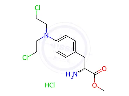 Chemical structure of Melphalan EP Impurity H Hydrochloride