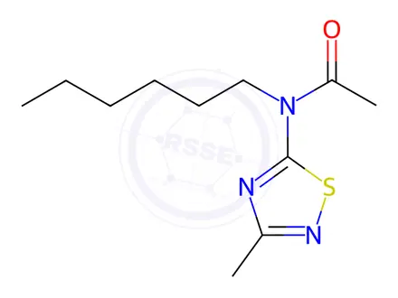 Chemical structure of N-Hexyl-N-(3-methyl-1,2,4-thiadiazol-5-yl)acetamide