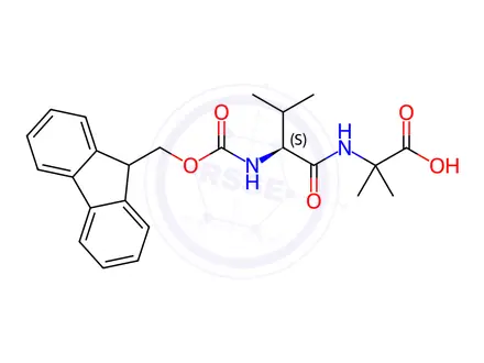 Chemical structure of Fmoc-Val-Aib-OH