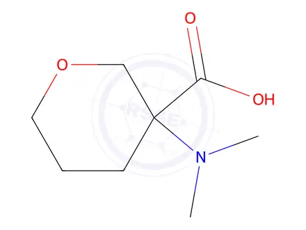 Chemical structure of 3-(Dimethylamino)tetrahydro-2h-pyran-3-carboxylic acid