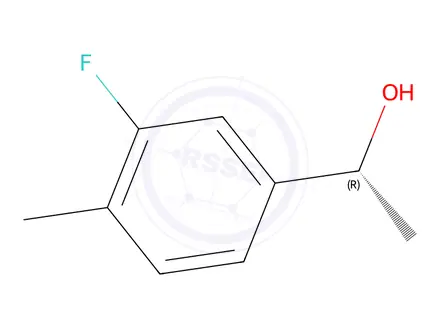 Chemical structure of (R)-1-(3-fluoro-4-methylphenyl)ethanol