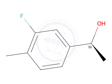 Chemical structure of (S)-1-(3-Fluoro-4-methylphenyl)ethan-1-ol
