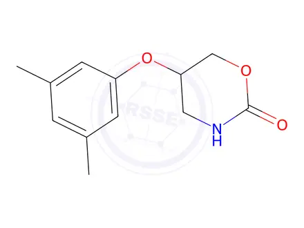 Chemical structure of 5-(3,5-Dimethylphenoxy)-1,3-oxazinan-2-one