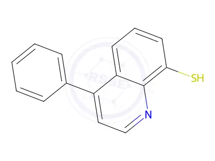 Chemical structure of 4-Phenylquinoline-8-thiol