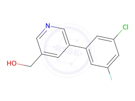 Chemical structure of (5-(3-Chloro-5-fluorophenyl)pyridin-3-yl)methanol