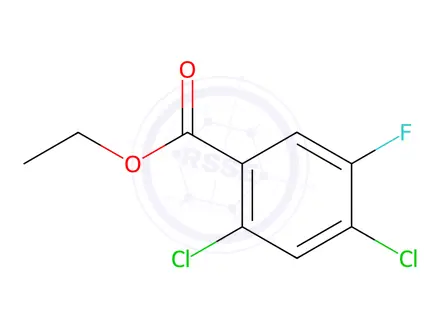 Chemical structure of Ethyl 2,4-dichloro-5-fluorobenzoate