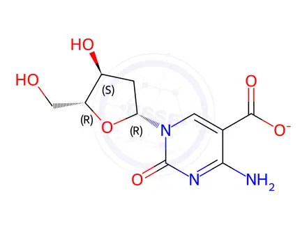 Chemical structure of 2’-Deoxycytidine-5-carboxylic Acid Sodium Salt