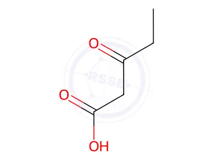 Chemical structure of 3-Oxopentanoic Acid